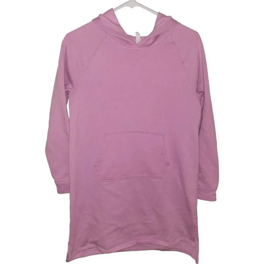Fab kids Pink Hoodie Sweater dress with Unicorn leggings Sz XXL 14/16